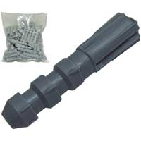 Taquete Plastico Gris De 10 Mm. 3/8