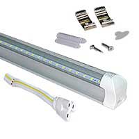 [TULT-18/39101600ZNMFS] Tubo De Led Lam-028 Policarbonato Transparente T8 C/Base Aluminio 120 Cms. 18 W. C/Cable Y Grapas Solo Atado C/10/30 Pzas. Kley