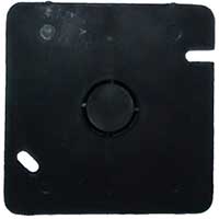 Tapa Polipropileno Negro P/Caja Cuadrada De 3 X 3