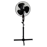 Ventilador Pedestal Aspa Plastica 16" 3 Vel. Base Cruz Metal Aba-003 Techtools*