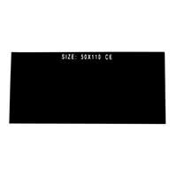 [VCO-12/46181700ZNMFS] Vidrio P/Careta Rectangular Oscuro Din 12 0397 Empaq.