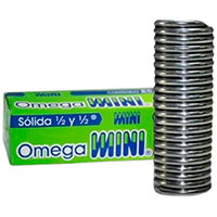 Soldadura Solida Mini Verde 1/2-1/2 Omega 85 Grms.