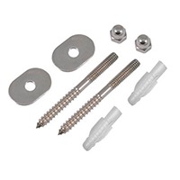 [TP-1072/40141700ZNMFS] Tornillo Y Taquete P/W.C. Tp-1072 Acero Inox. Coflex 3"
