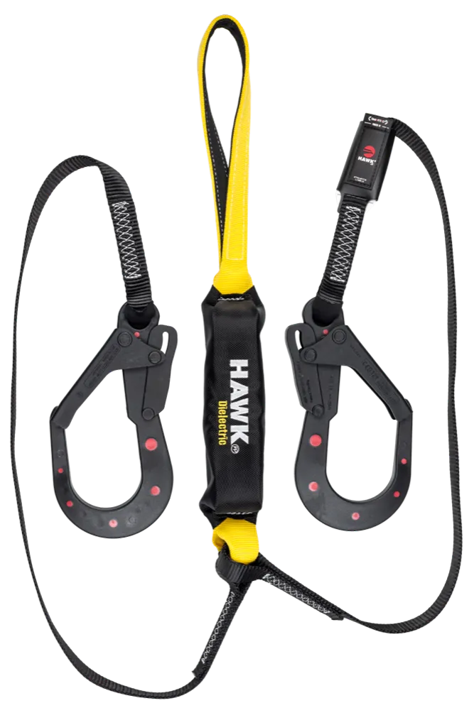 CABLE DE DOBLE BRAZO C/C TEXTIL TUBULAR C/GANCHOS GDES