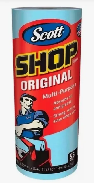 Scott Shop Toalla Original Azul Multiusos Paquete 3 Rollos