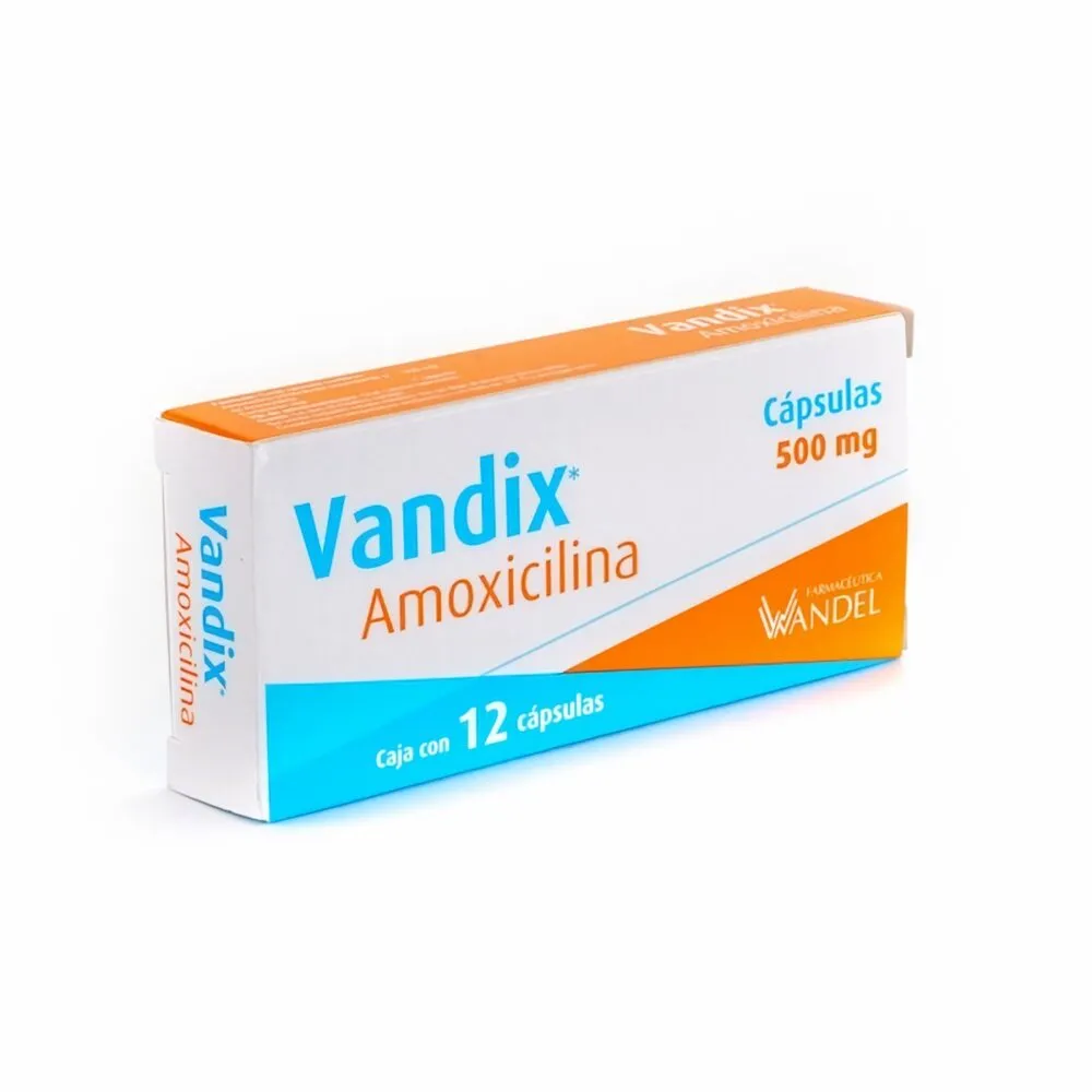 [MED-INS-VAN-500] Vandix cápsulas 500 mg caja con 12 piezas (amoxicilina trihidratada)