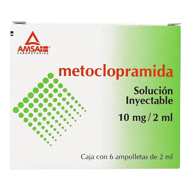 METOCLOPRAMIDA 2 ML Sol. Iny 10mg C/6 (METOCLOPRAMIDA) AMSA