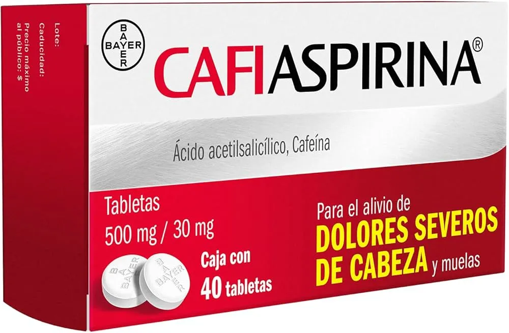 [MED-CAFIASPIRINA-AAS-CAF-500-30-40-BAYER] CAFIASPIRINA (CAFEINA/ACETILSAL Tableta 500mg / 30mg C/40 BAYER