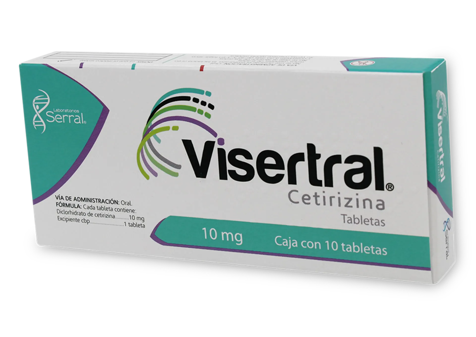 VISERTRAL Tableta 10mg C/10 (CETIRIZINA) SERRAL