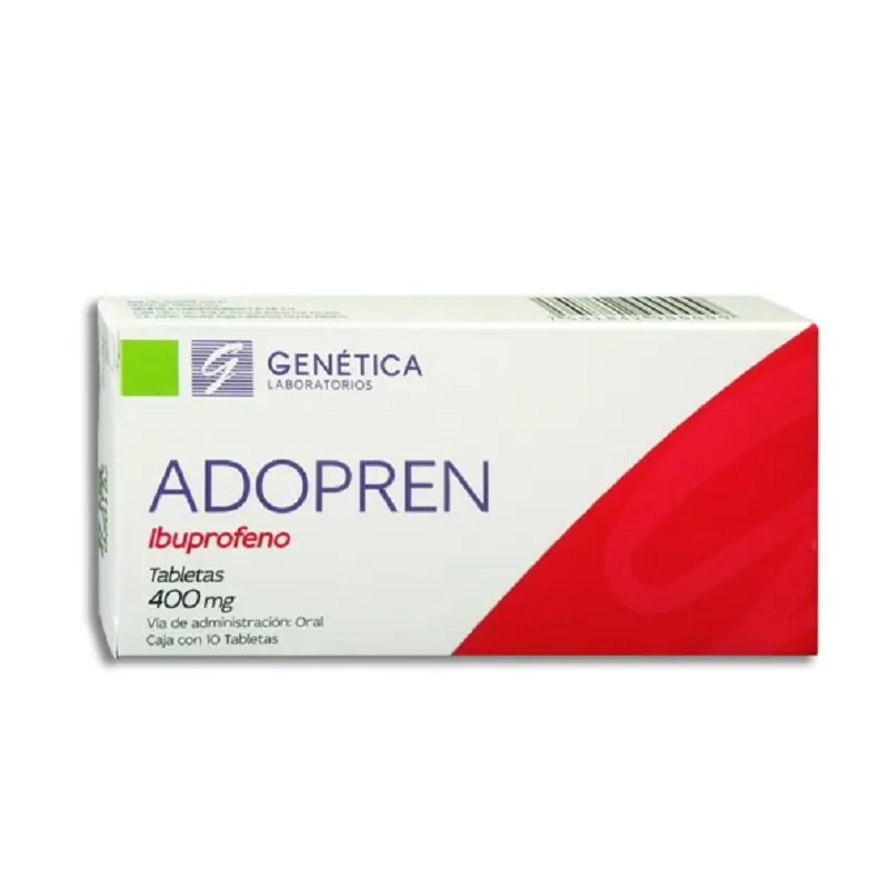 ADOPREN Tableta 400mg C/10 (IBUPROFENO) GENETICA