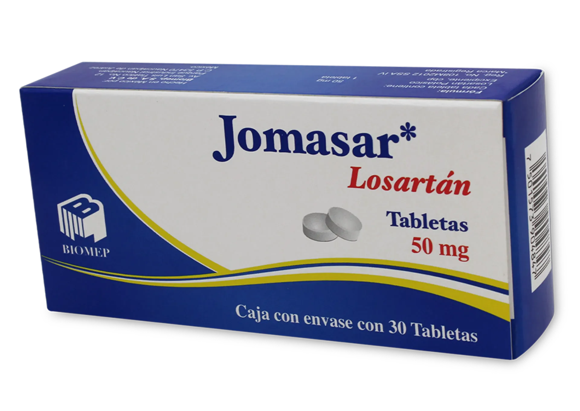 JOMASAR Tableta 50mg C/30 (LOSARTAN) BIOMEP