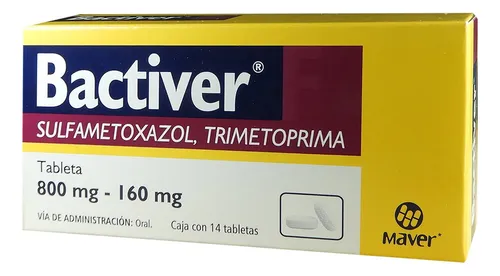 BACTIVER-F Tableta 800mg / 160mg C/14 (SULFAMETOXAZOL, TRIMETOPRIMA) MAVER