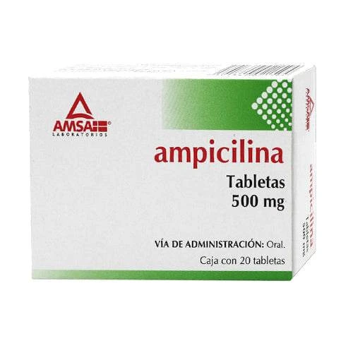 AMPICILINA Tableta 500mg C/20 (AMPICILINA) AMSA