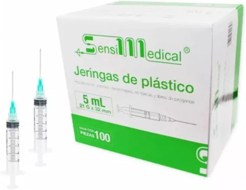 JERINGA 5ML 21X32MM SENSIMEDICAL C/100 Jeringa C/100 (JERINGA) JAYOR