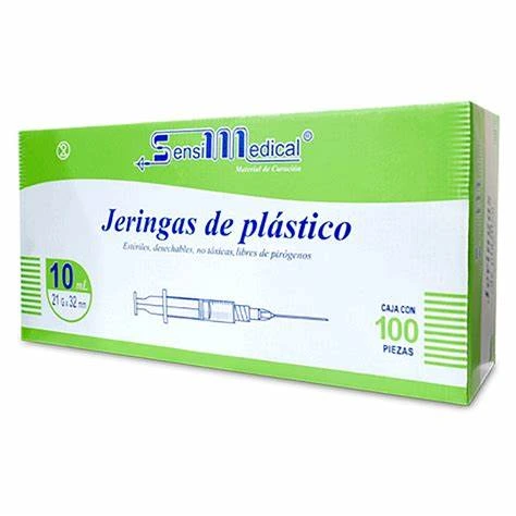 JERINGA 10ML 21X32MM SENSIMEDICAL C/100 Jeringa C/100 (JERINGA) JAYOR