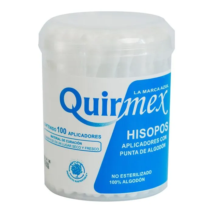 HISOPO DE ALGODON C/100 QUIRMEX