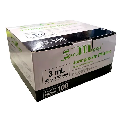 JERINGA 3ML 22X32MM SENSIMEDICAL Jeringa C/100 (JERINGA) JAYOR