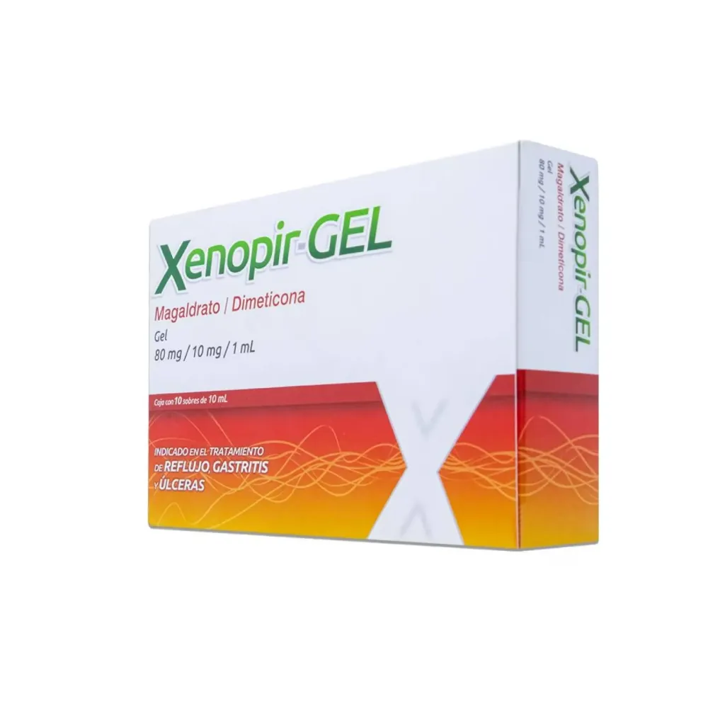 [FAR-GAS-XEN-10ML] XENOPIR GEL 10 ML CON 10 SOBRES DIMETICONA / MAGALDRATO