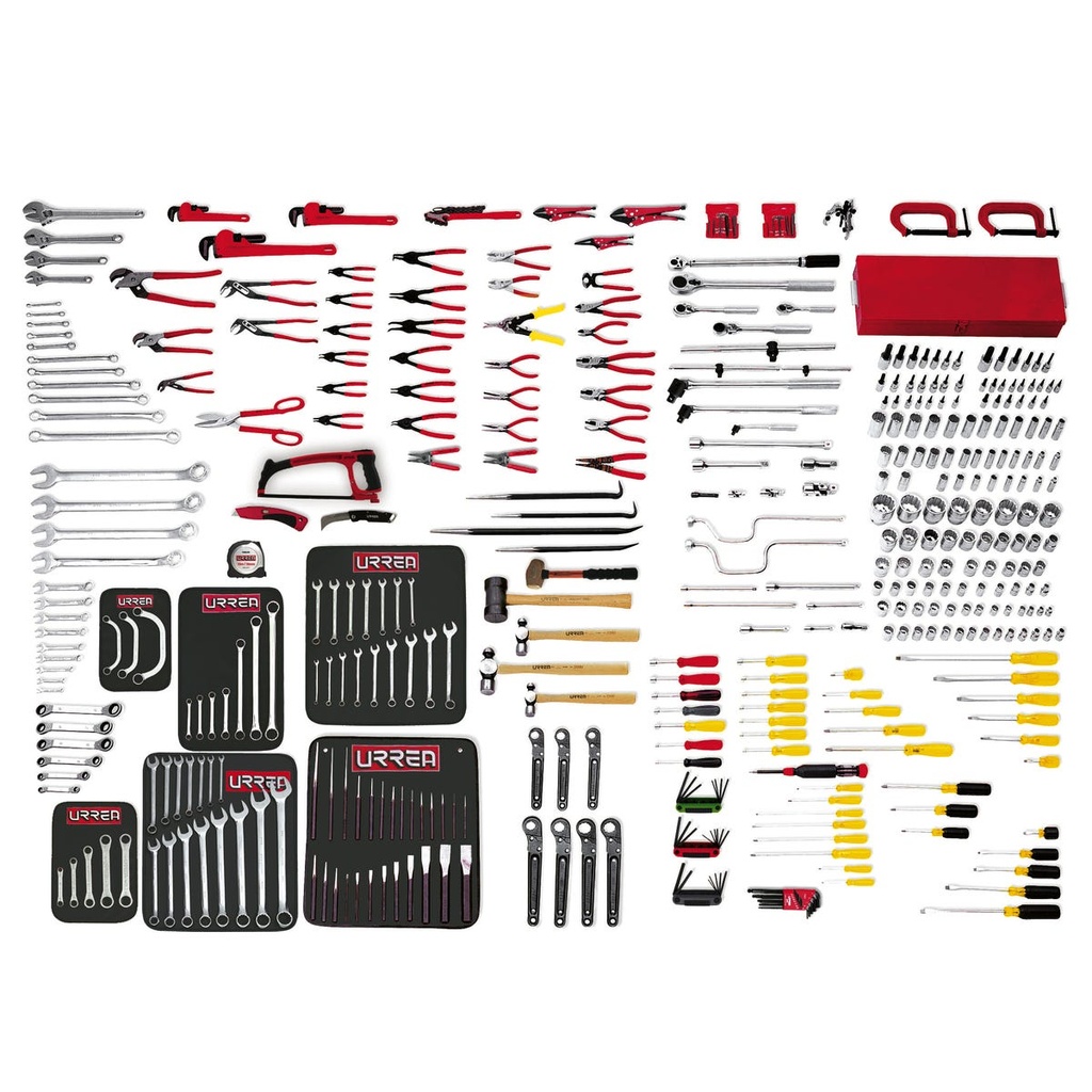 Juego maestro industrial combinado 397 piezas, sin gabinete Urrea