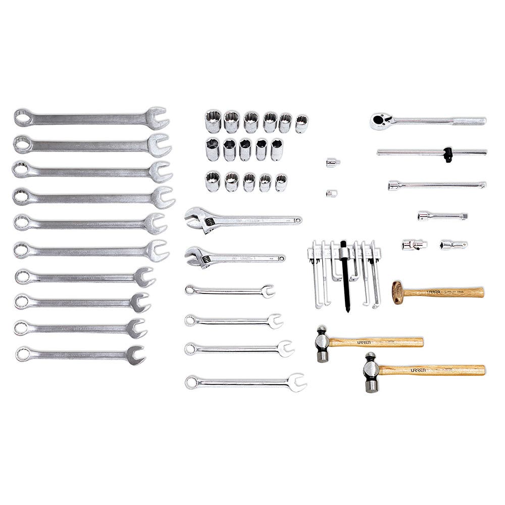 Juego básico industrial para mantenimiento pesado en pulgadas 44 piezas Urrea