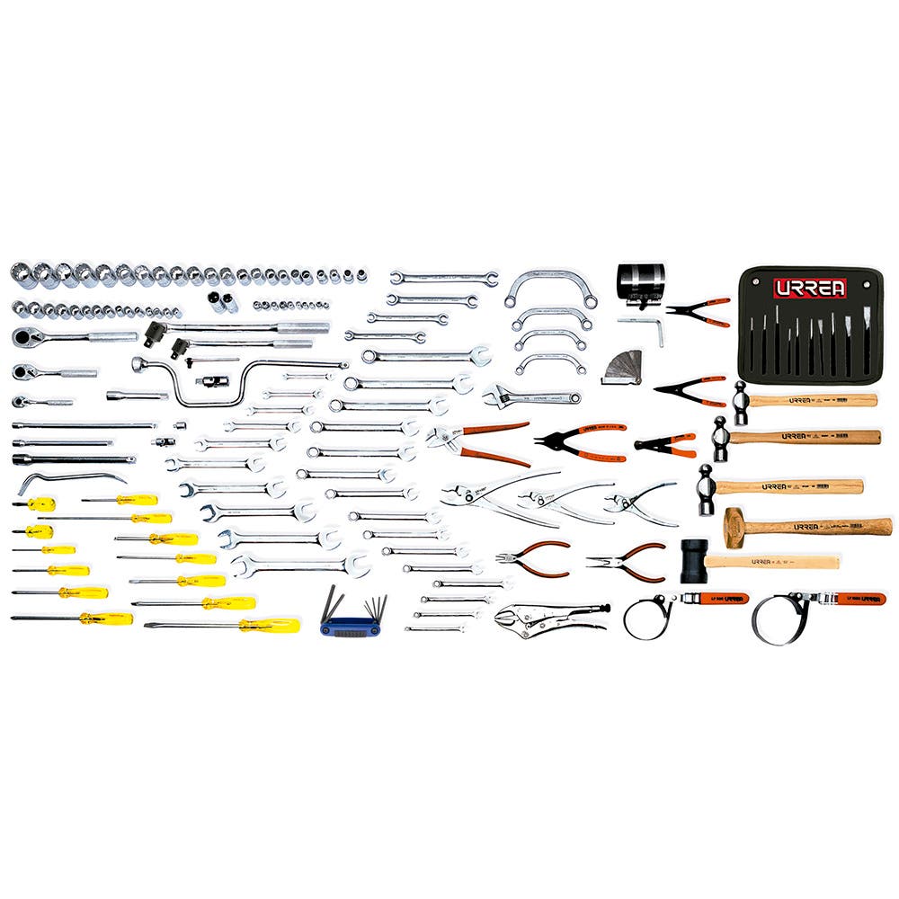 Juego maestro automotriz métrico 142 piezas, sin gabinete Urrea