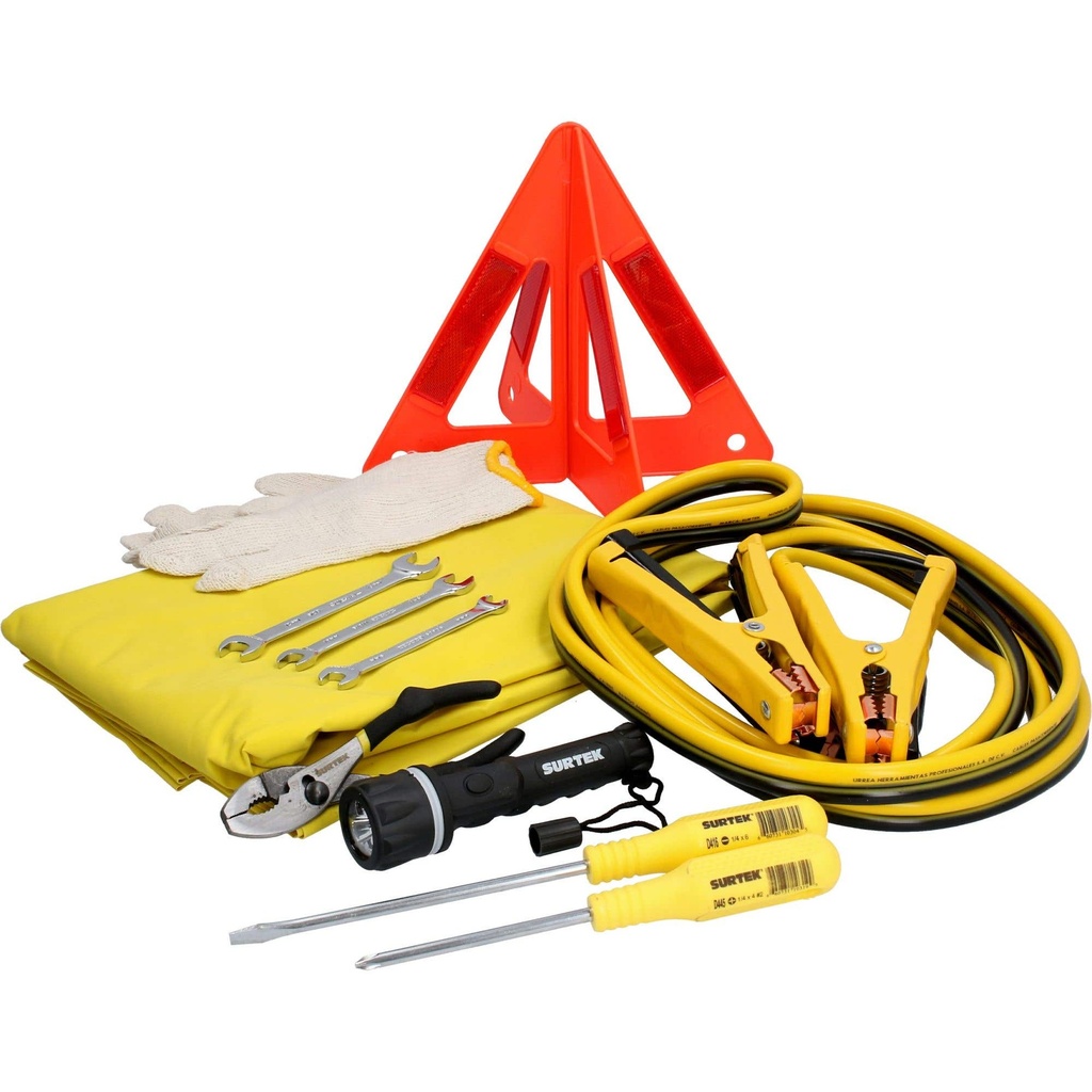 Juego combinado de herramienta automotriz 12 piezas, con caja plástica CPS20 Surtek