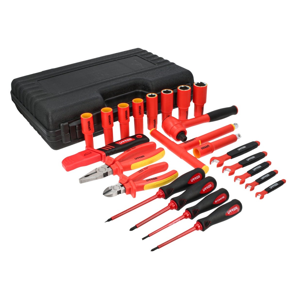 Juego combinado de herramientas para electricista en pulgadas, 23 piezas Urrea