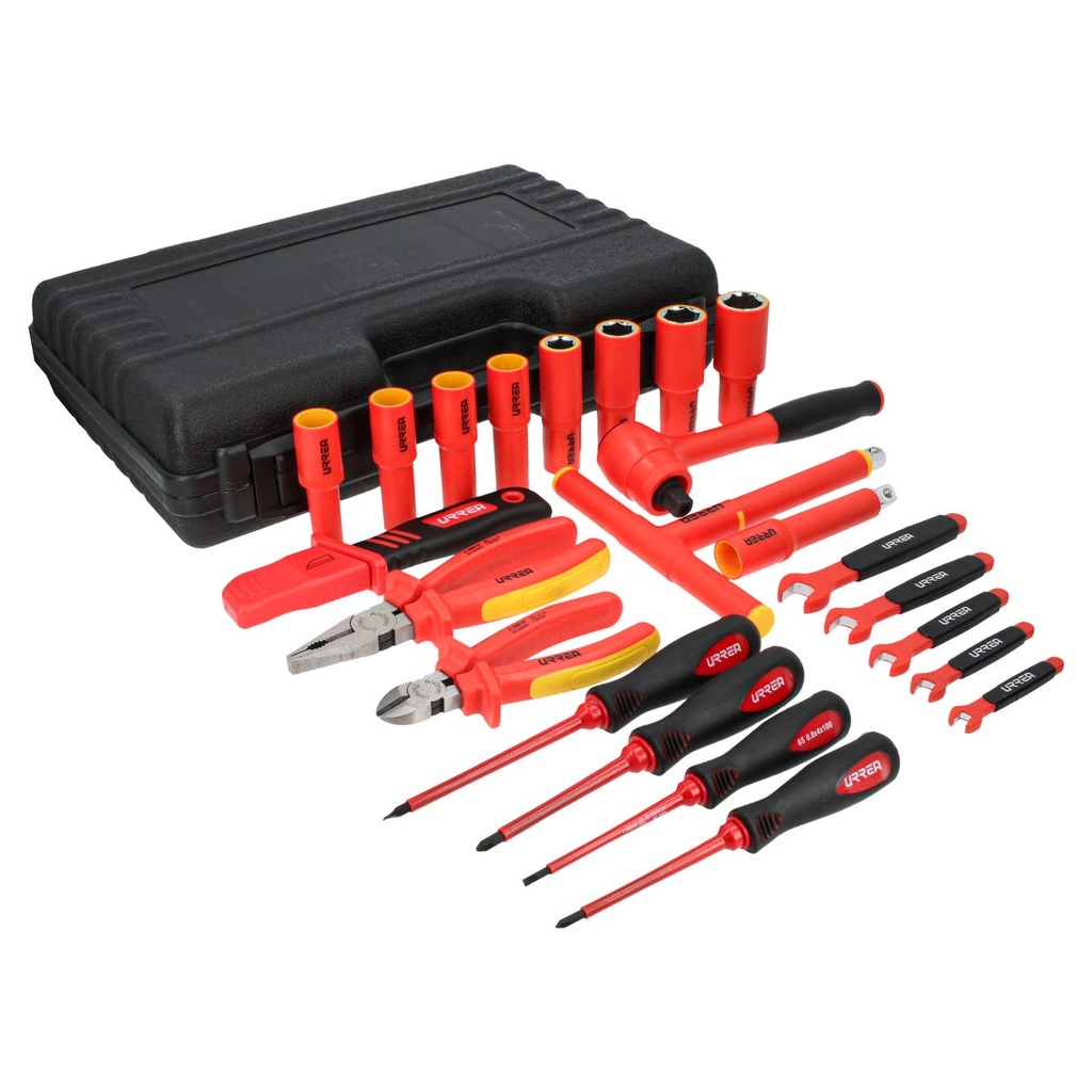 Juego combinado de herramientas para electricista métrico, 23 piezas Urrea