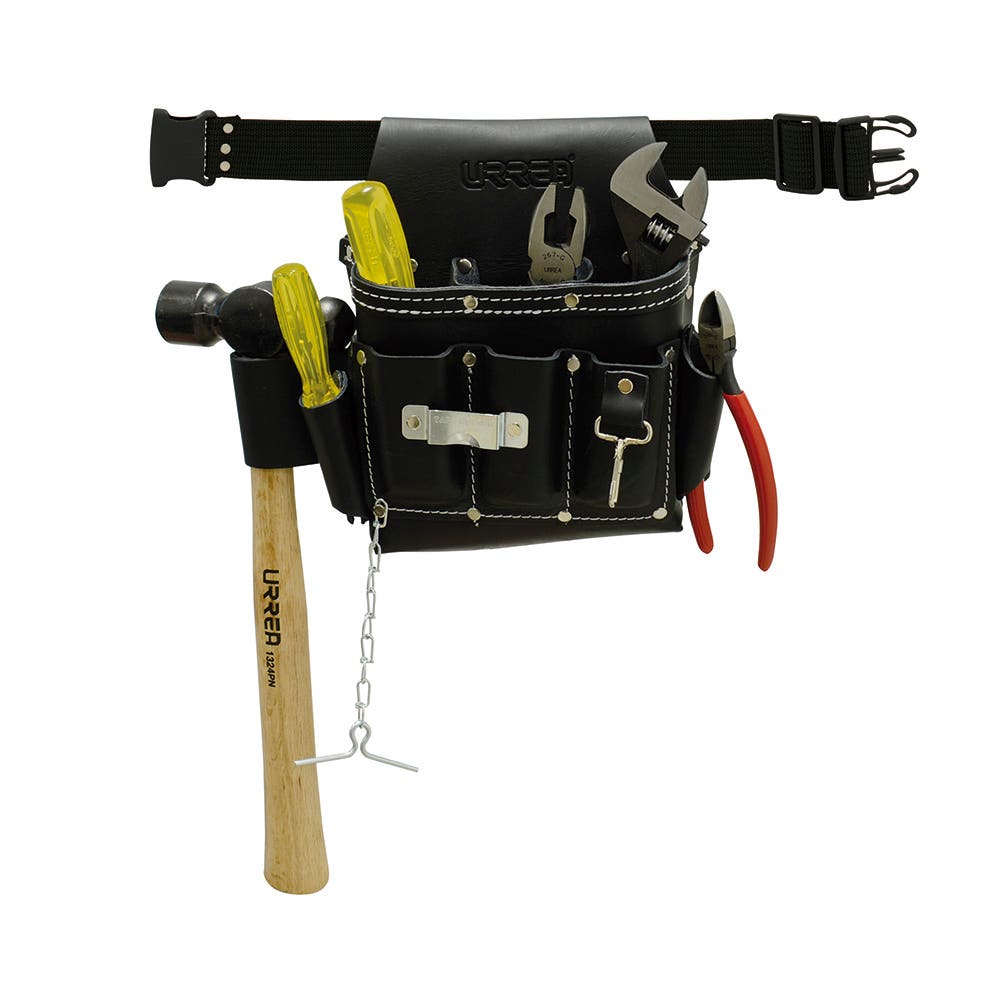 Juego combinado de herramientas 7 piezas, en estuche de cuero Urrea