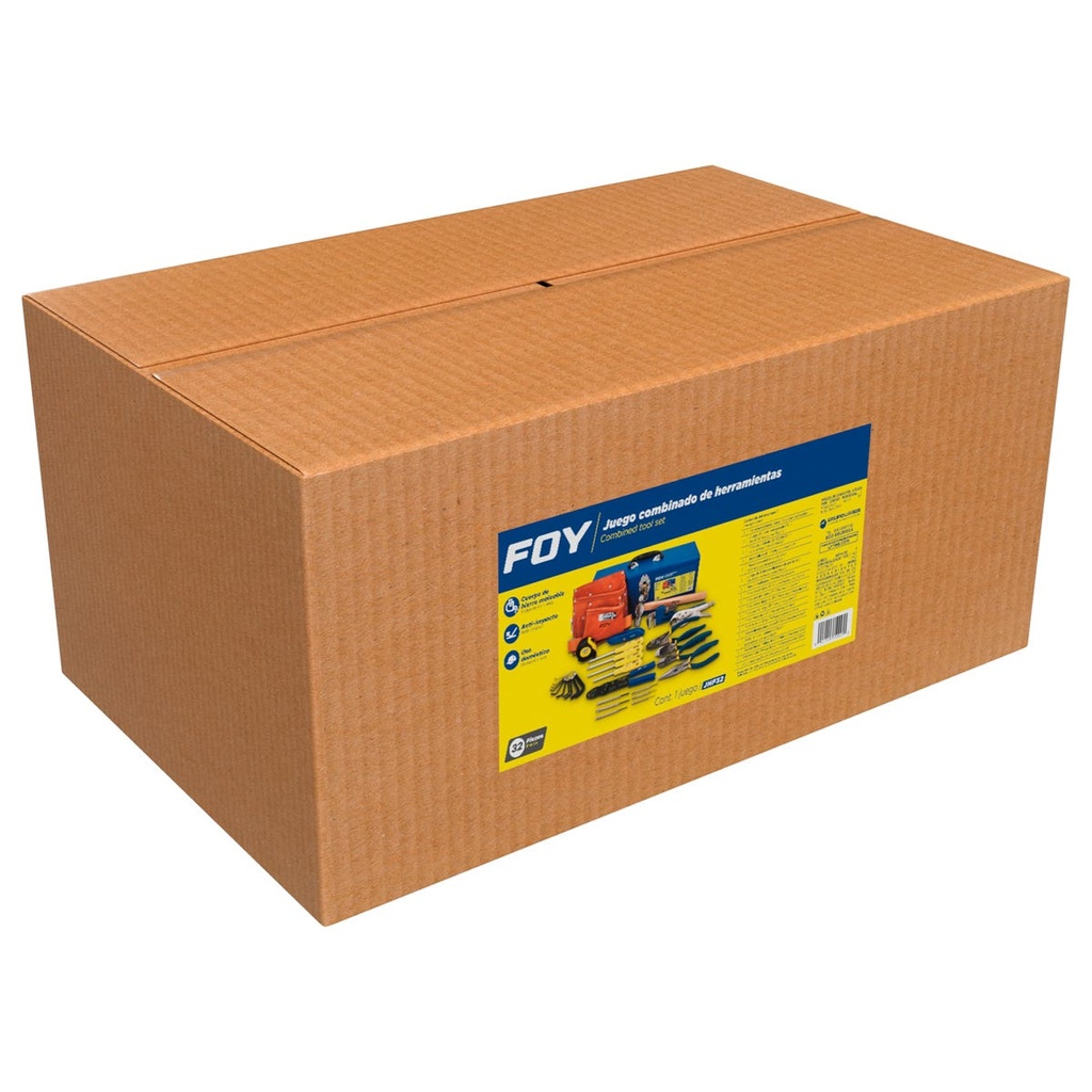 Juego combinado de herramienta 32 piezas, con caja metálica Foy