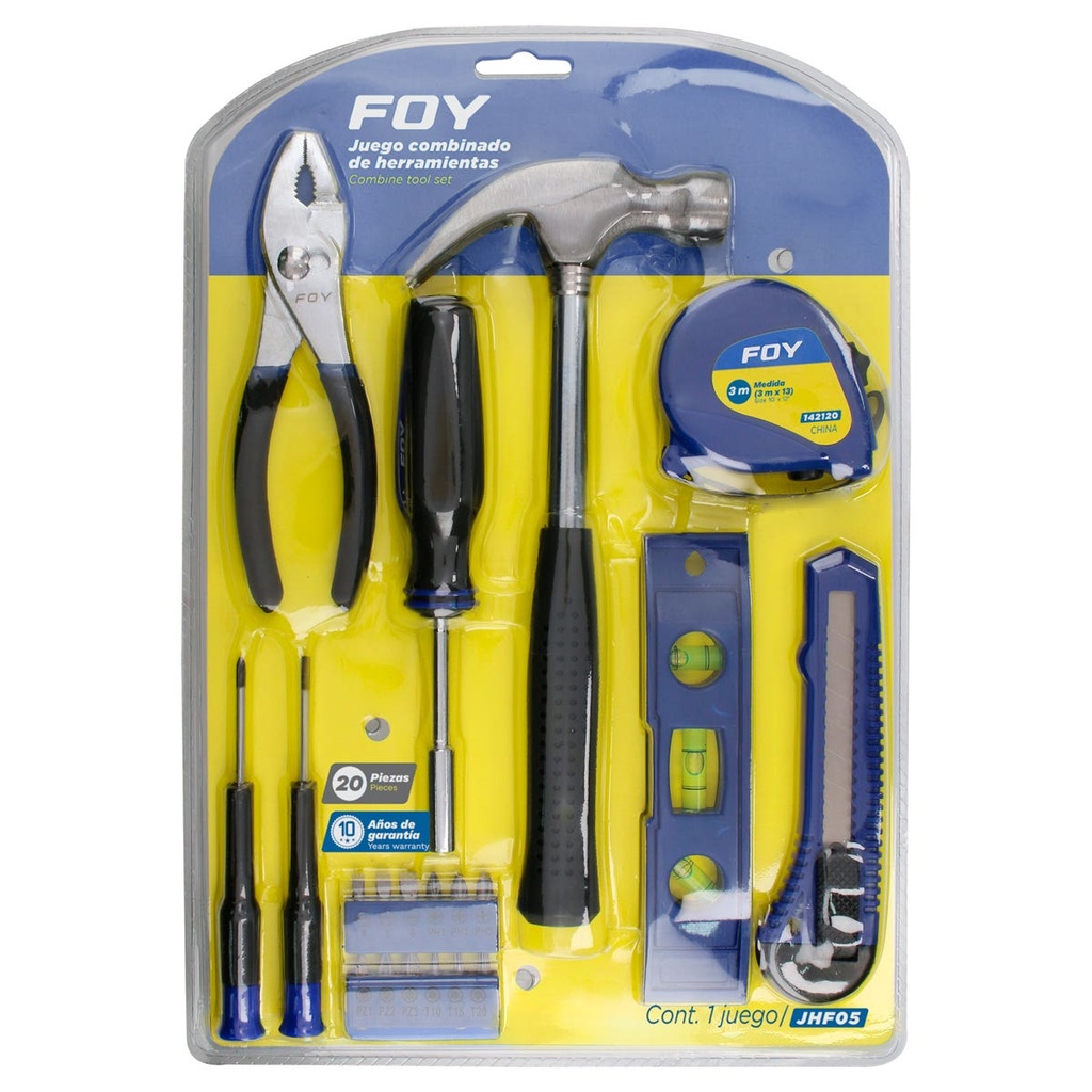 Juego combinado de herramienta, 20 piezas Foy
