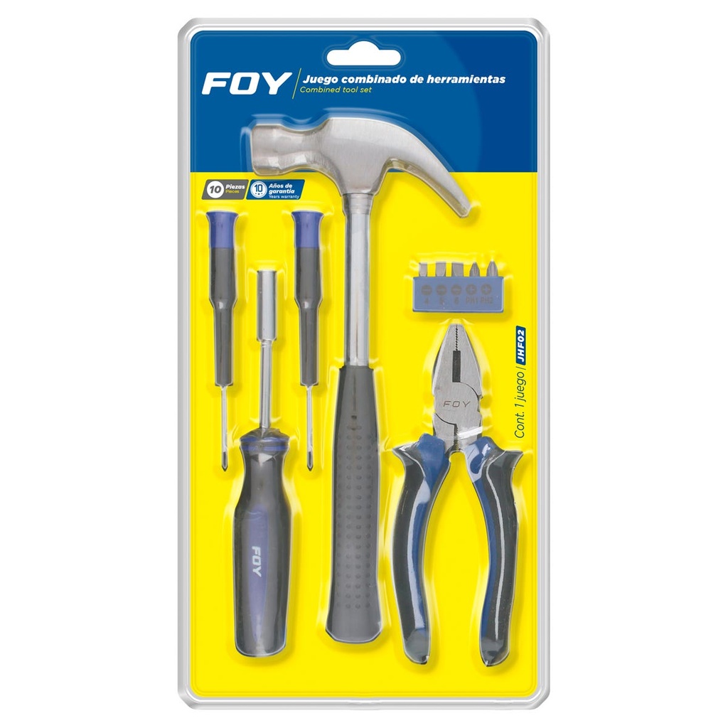Juego combinado de herramienta, 10 piezas Foy