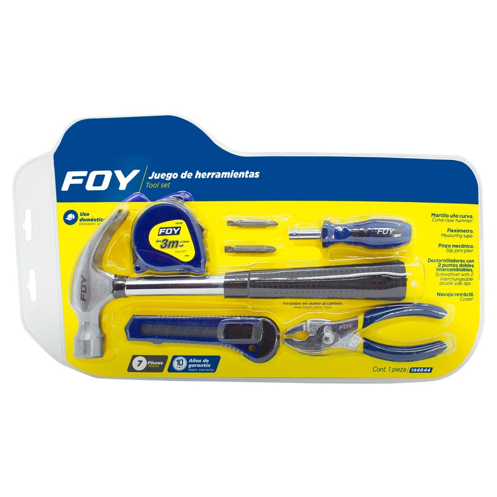 Juego combinado de herramienta con pinza de mecánico, 5 piezas Foy