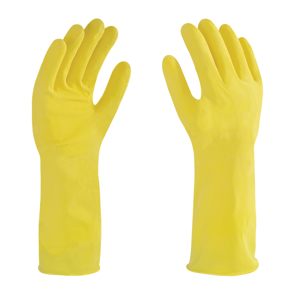 Guante latex amarillo c/f 9