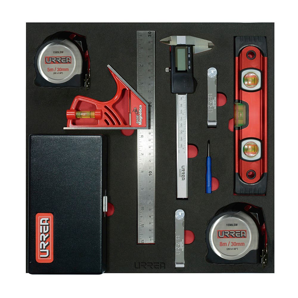 Juego de herramienta para medición 8 piezas, CH223-C Urrea