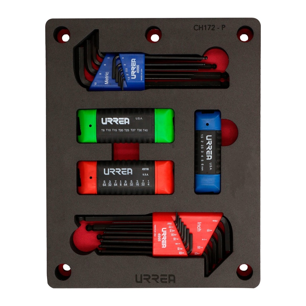 Charola de espuma de EVA para juego CH172P Urrea