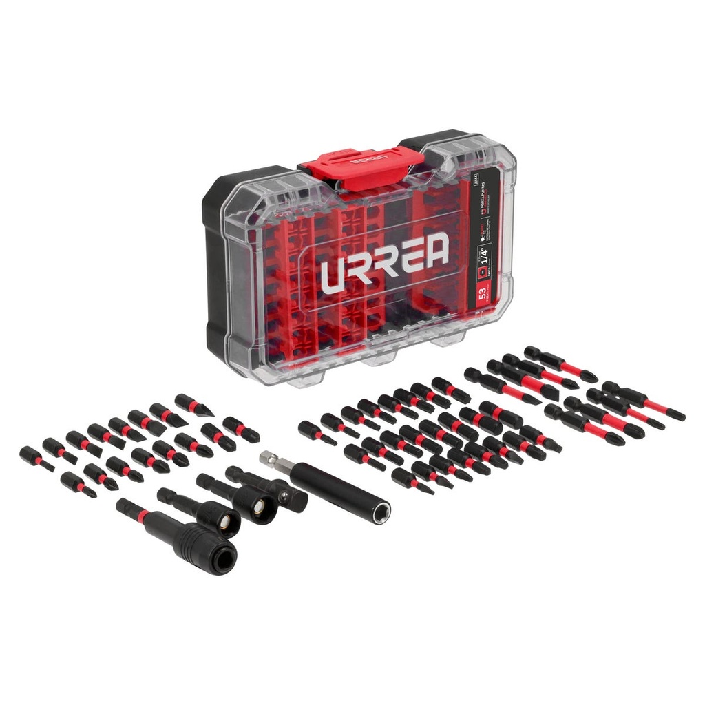 Juego de puntas de destornillador de impacto, 53 piezas Urrea
