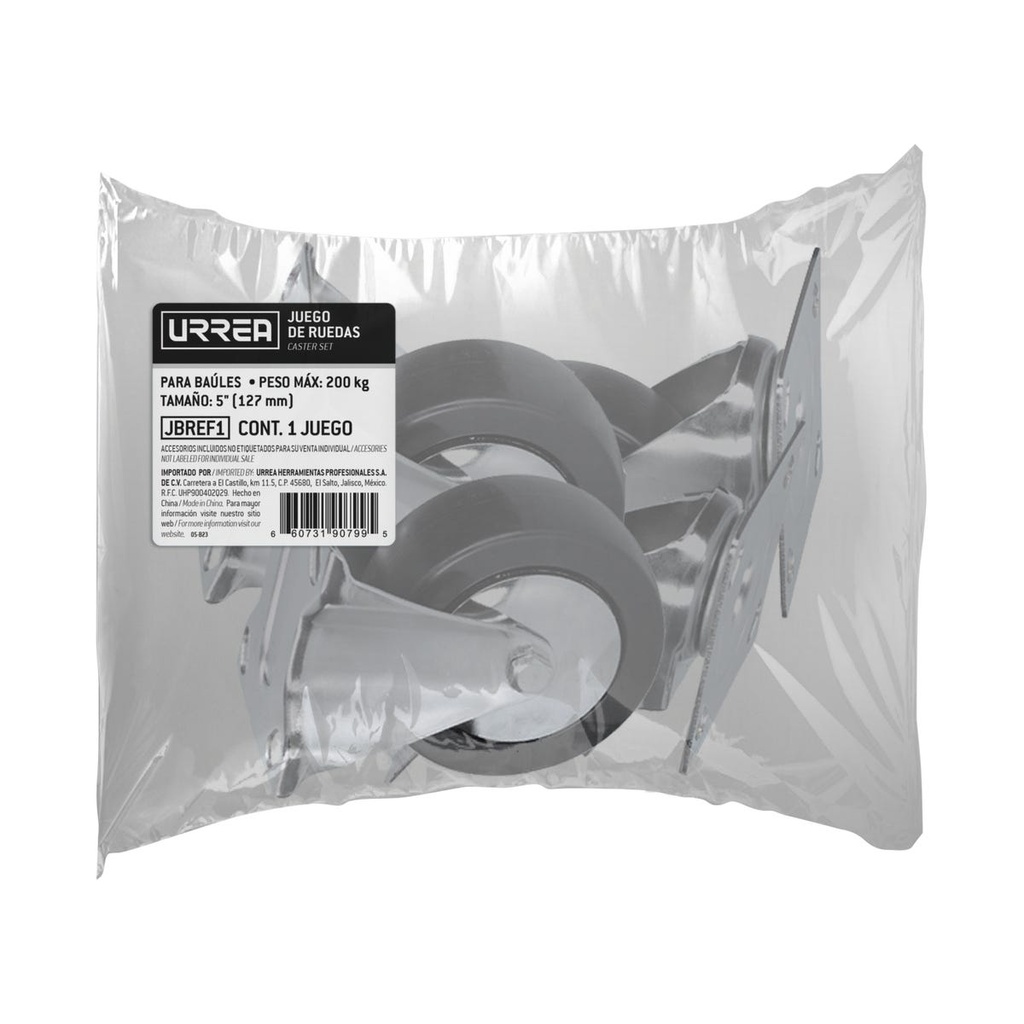 Juego de ruedas 5" para baúl de trabajo, 4 piezas Urrea