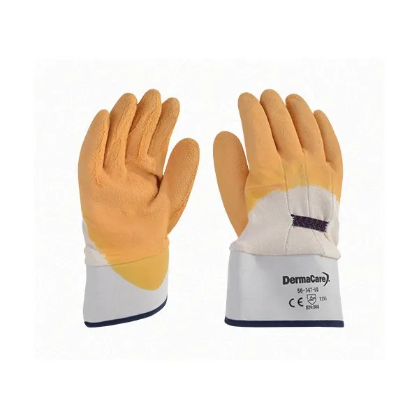 Guante De Látex Y Algodón Con Puño De Seguridad