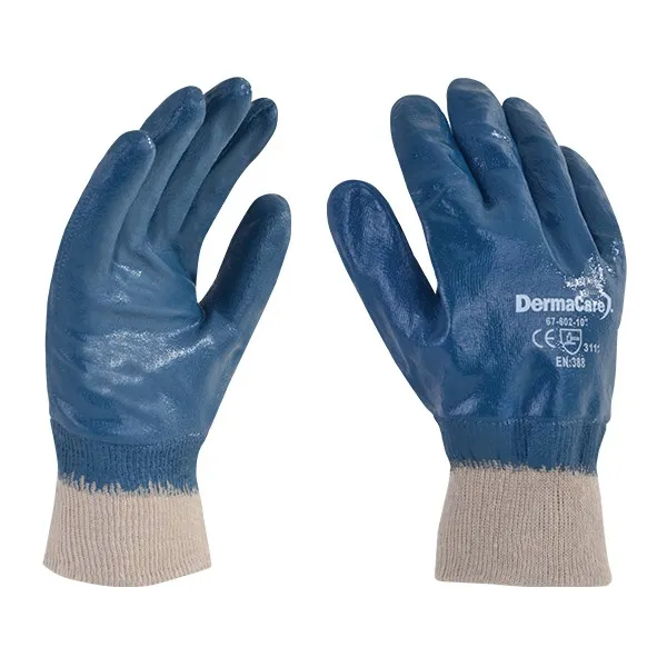 [67-602-5] Guante de Nitrilo Extra Pesado con Forro de Algodón (5)