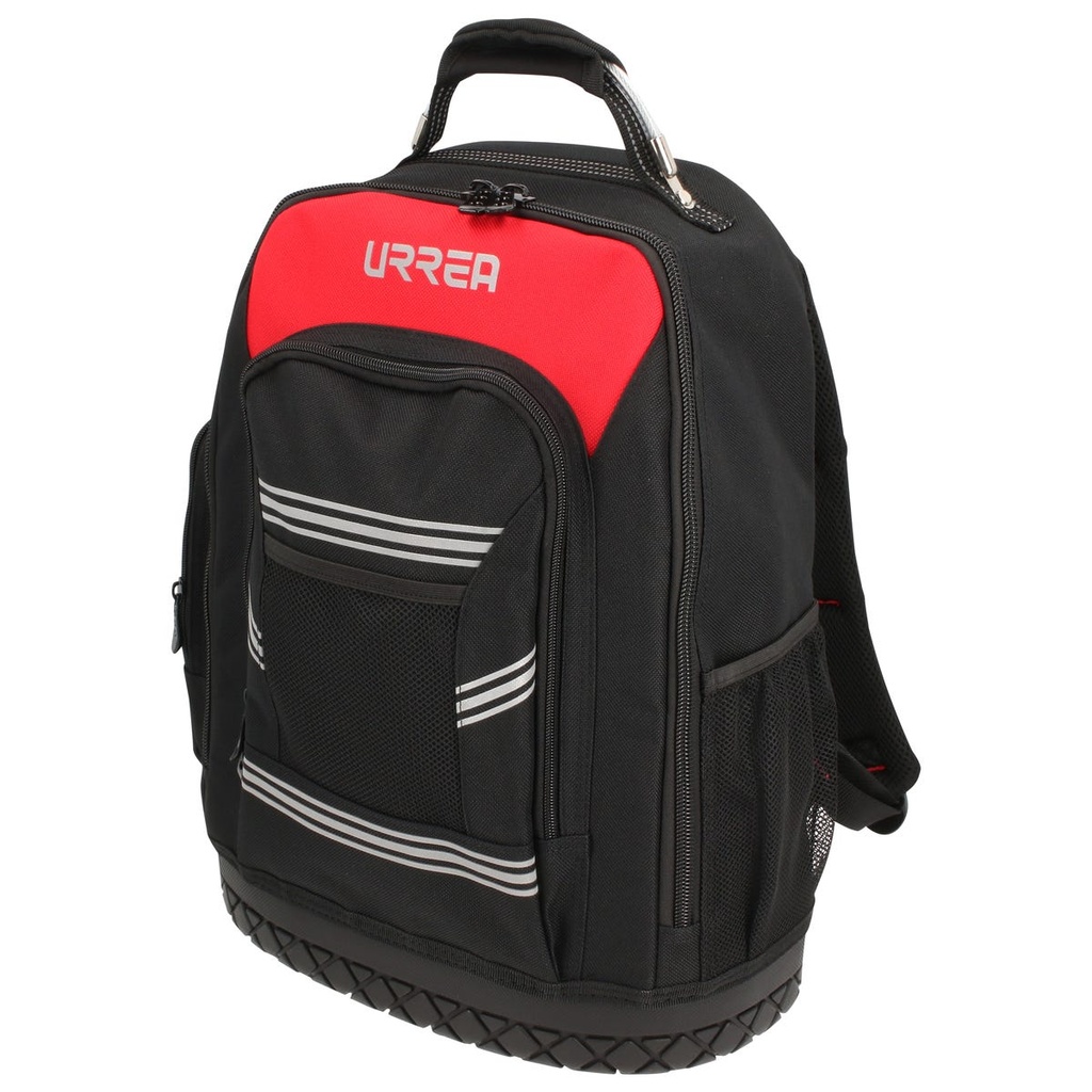 Mochila portaherramientas de poliéster extraíble 17"x13"x10", c/asa alambre Urrea