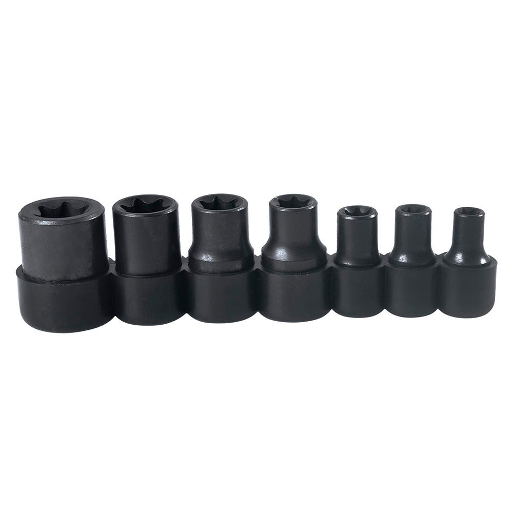 [4752E] Juego de dados con punta torx hembra cuadro de 1/4" y 3/8", 7 piezas Urrea