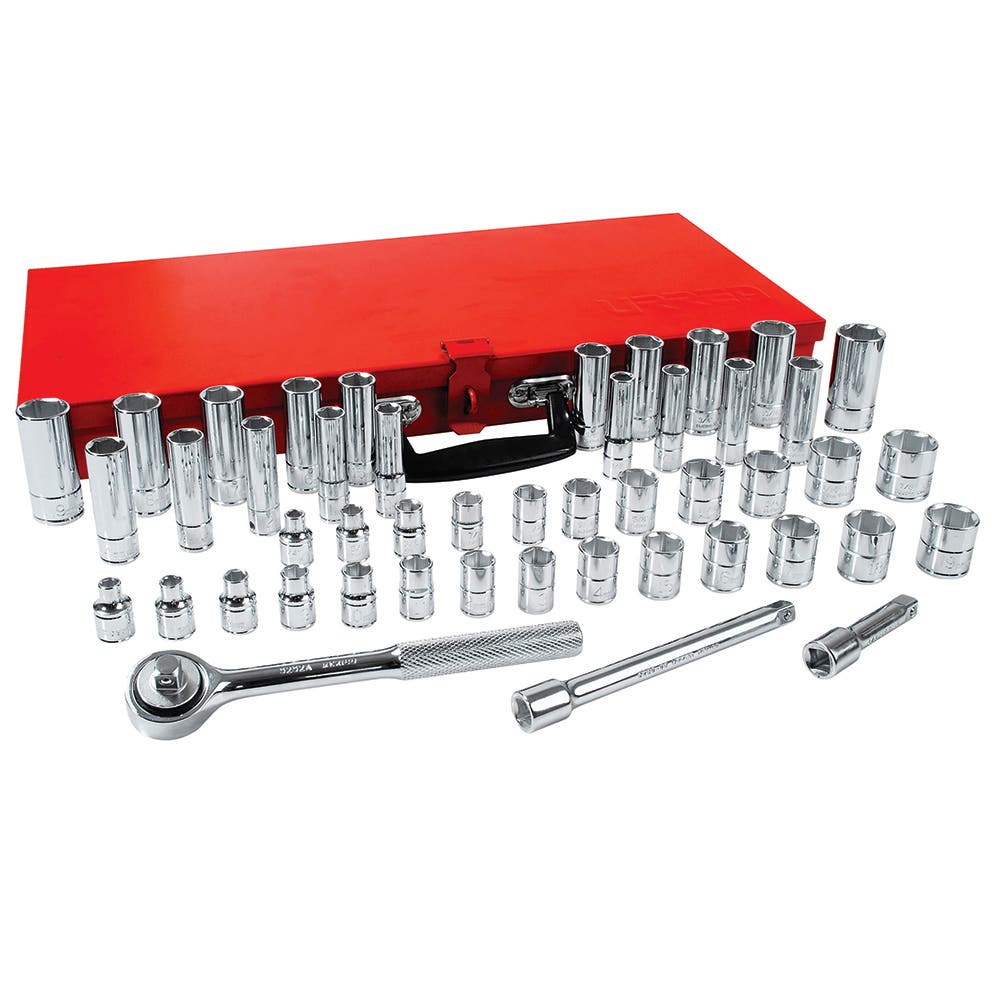 [5200B] Juego de dados y accesorios cuadro de 3/8" combinado, 48 piezas Urrea