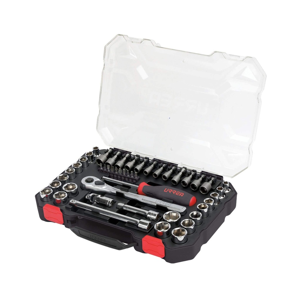 [5201CD] Juego de dados y accesorios cuadro de 3/8" combinado, 47 piezas Urrea