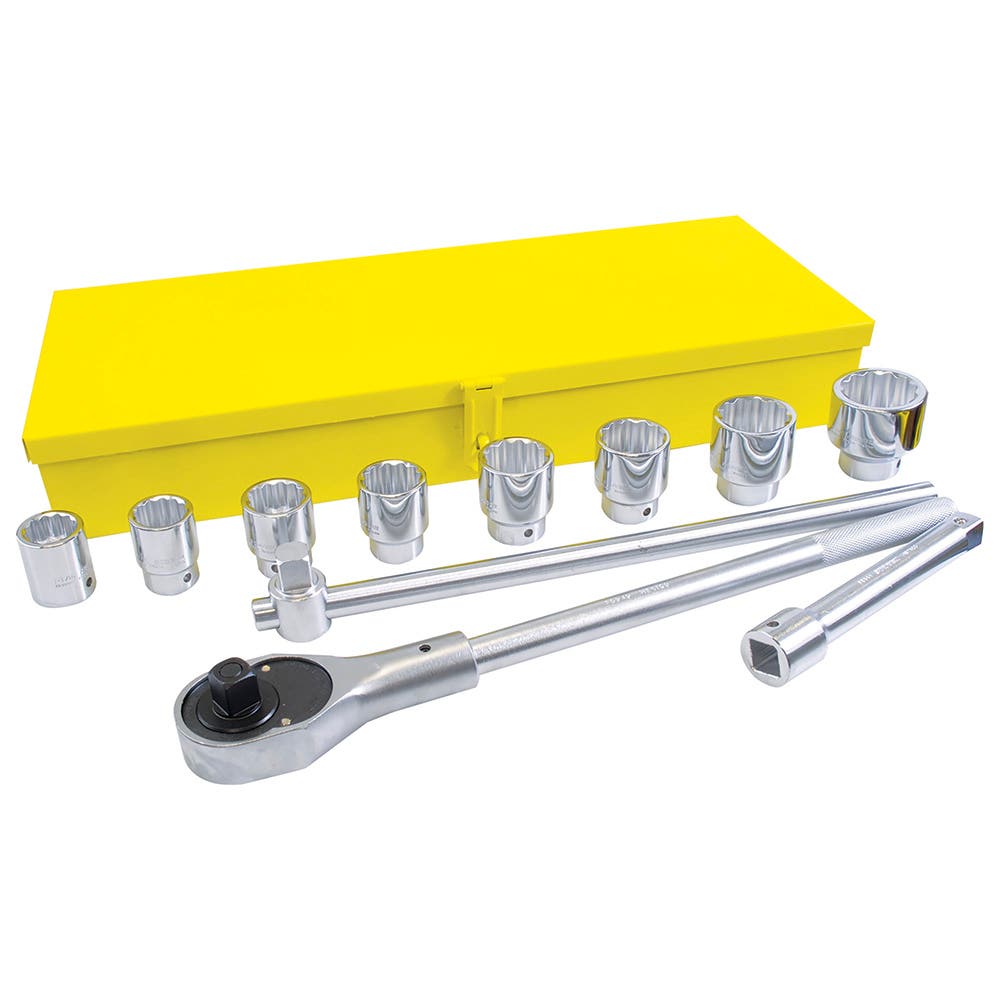 Juego de dados y accesorios cuadro de 3/4" en pulgadas, 11 piezas Surtek