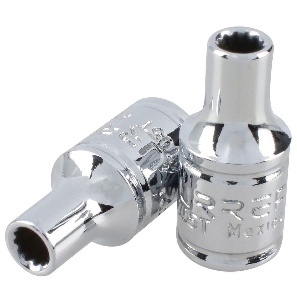 Dado cuadro de 1/4", 12 puntas, en pulgadas, 5/32" Urrea