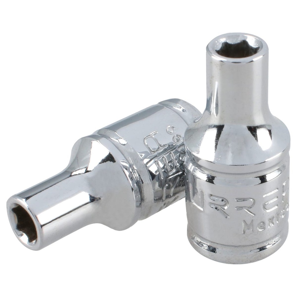 Dado cuadro de 1/4", 6 puntas, en pulgadas, 3/16" Urrea