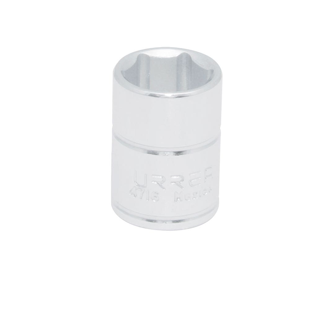 [4716] Dado cuadro de 1/4", 6 puntas, en pulgadas, 1/2" Urrea