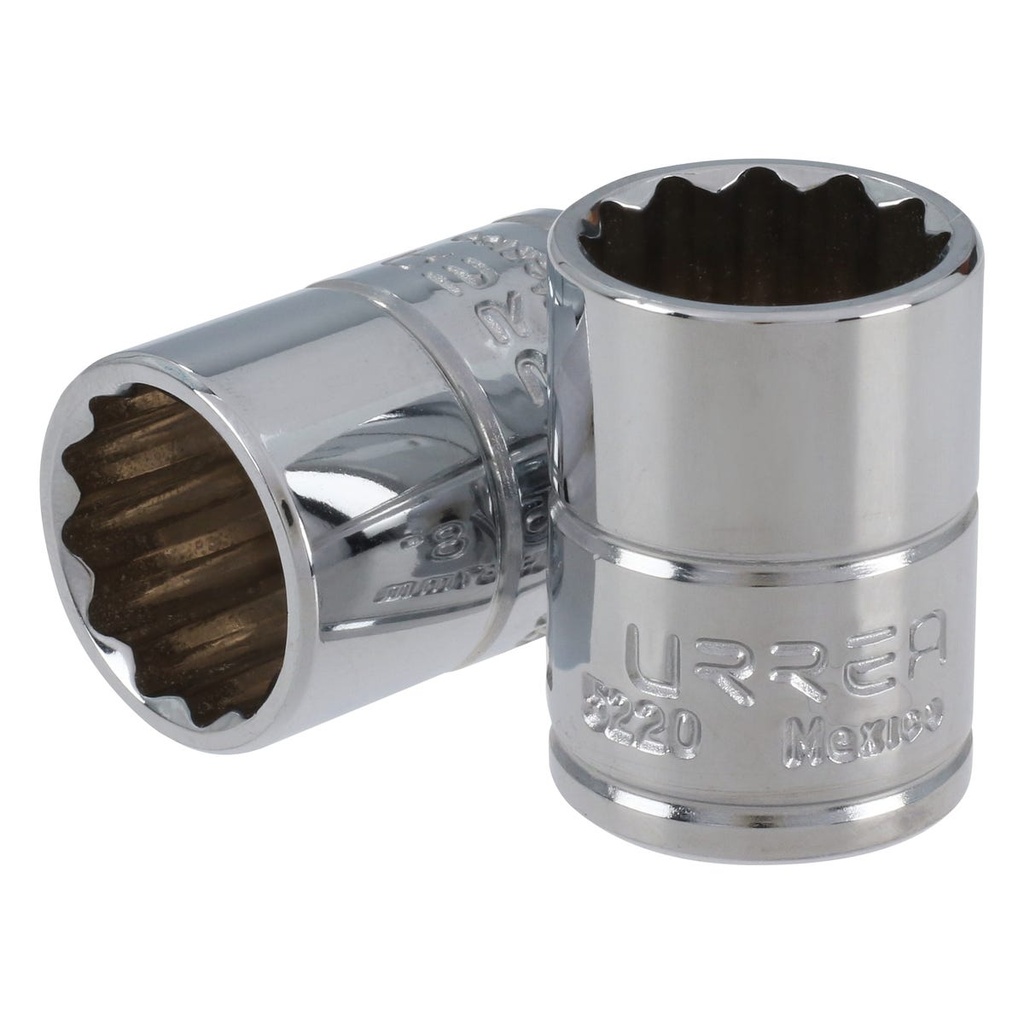 Dado cuadro de 3/8", 12 puntas, en pulgadas, 5/8" Urrea