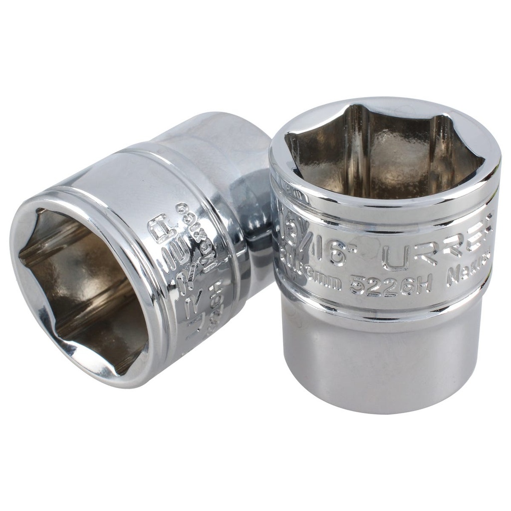 [5226H] Dado cuadro de 3/8", 6 puntas, en pulgadas, 13/16" Urrea